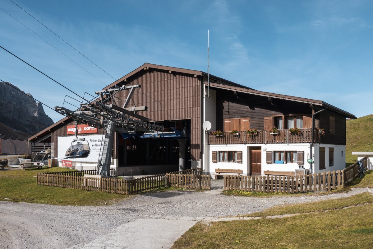 Talstation der Sesselbahn Trübsee-Jochpass, Oktober 2022