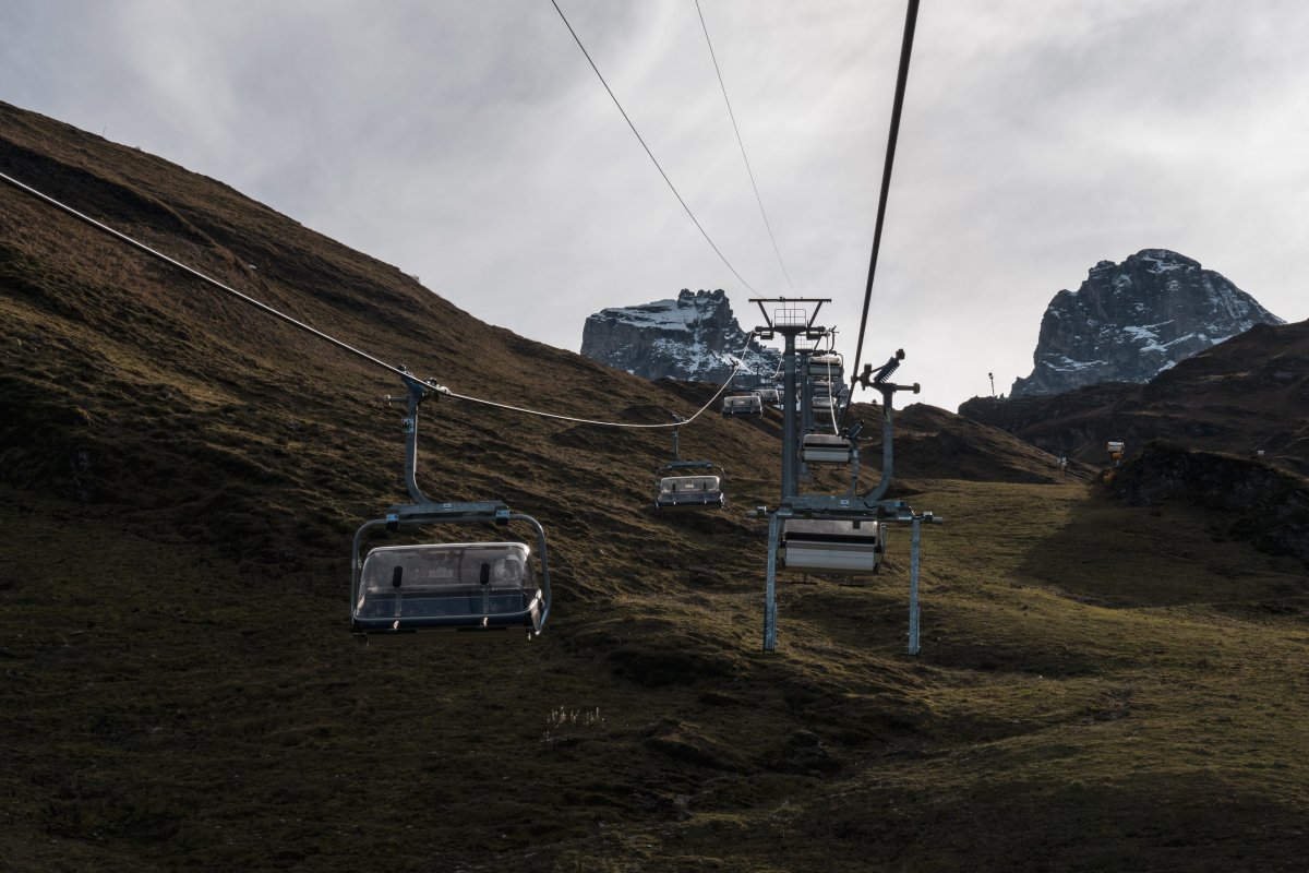 Sesselbahn Trübsee-Jochpass, Oktober 2022