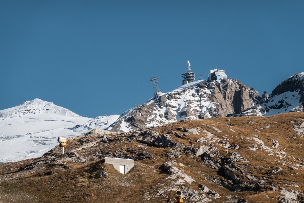 Blick vom Jochpass zum Titlis, Oktober 2022