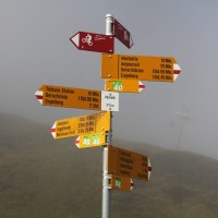 Wegweiser am Trübsee, September 2012