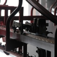 Giovanola-Klemme der Kabinenbahn Gerschnialp-Trübsee in der Bergstation, September 2012