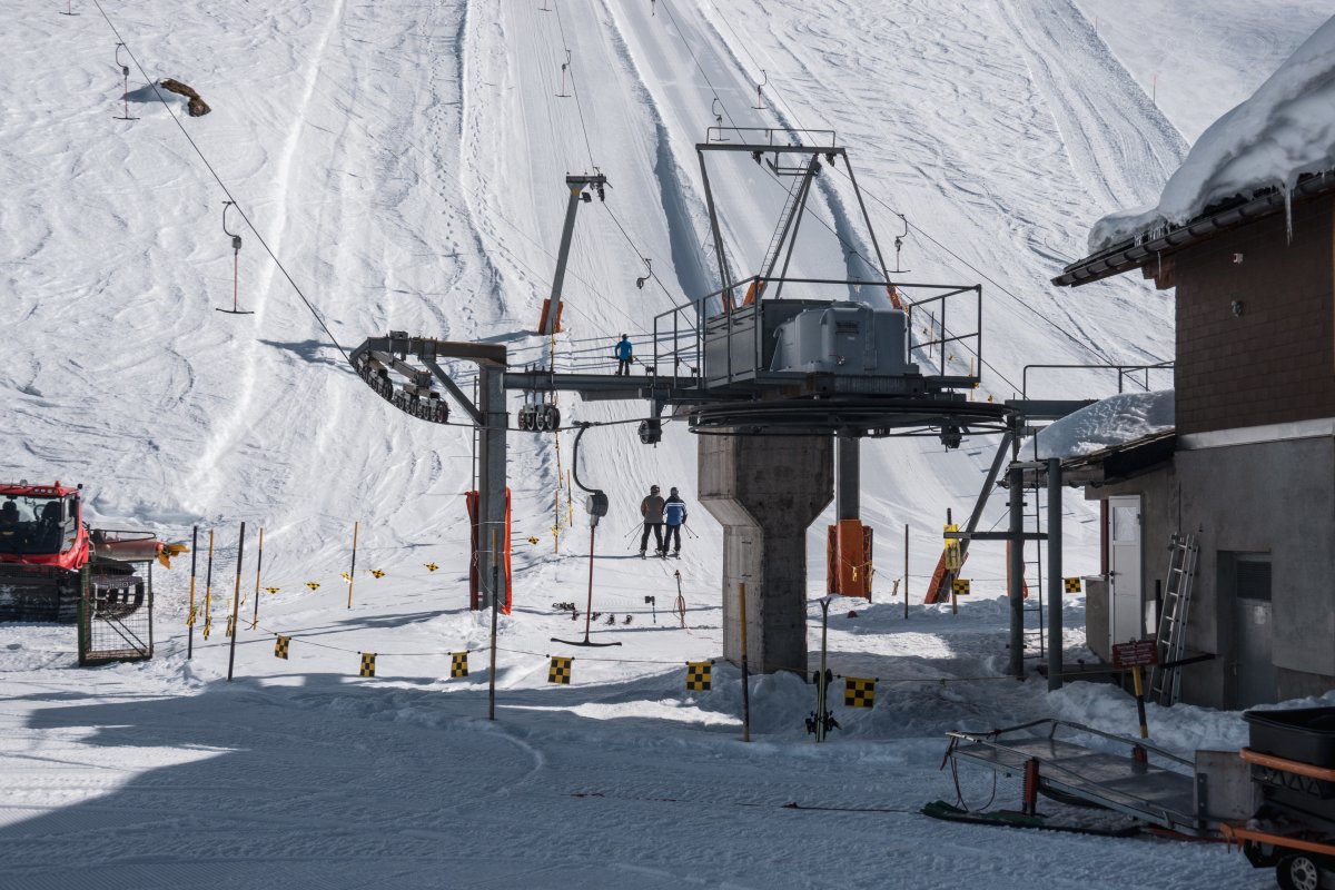 Talstation des Schlepplifts Dossen 2, März 2026
