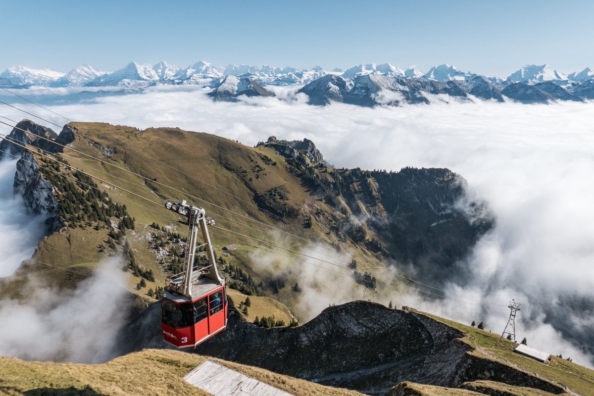 Luftseilbahn Chrindi - Stockhorn in Erlenbach