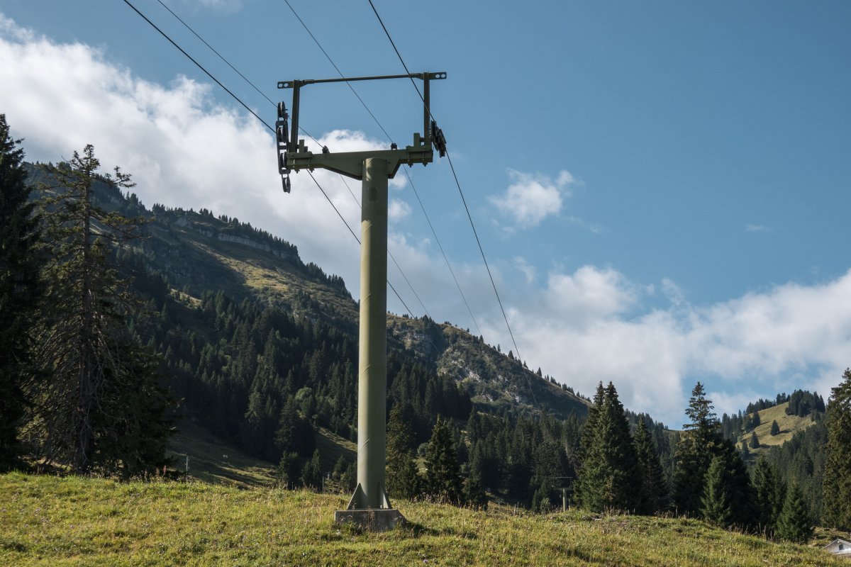 Stillgelegter Skilift Habergschwänd aber Kerenzerberg