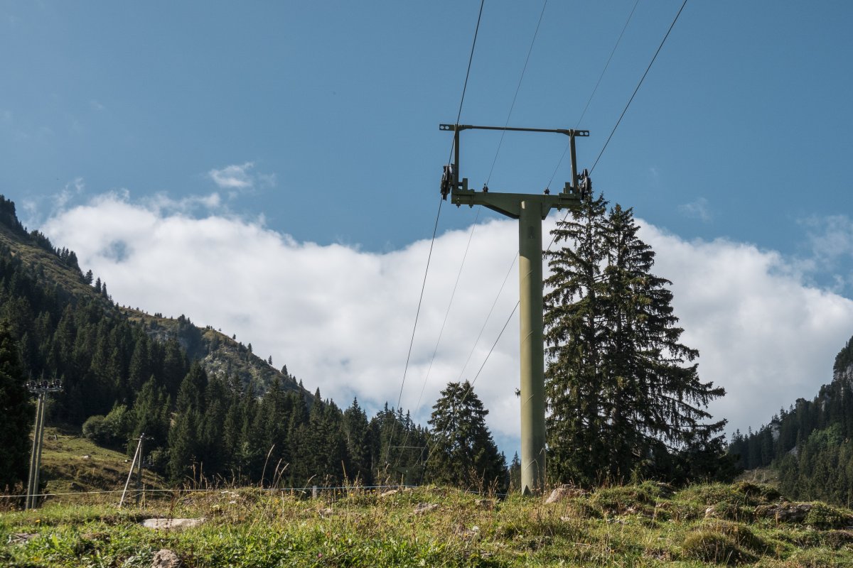 Stillgelegter Skilift Habergschwänd aber Kerenzerberg