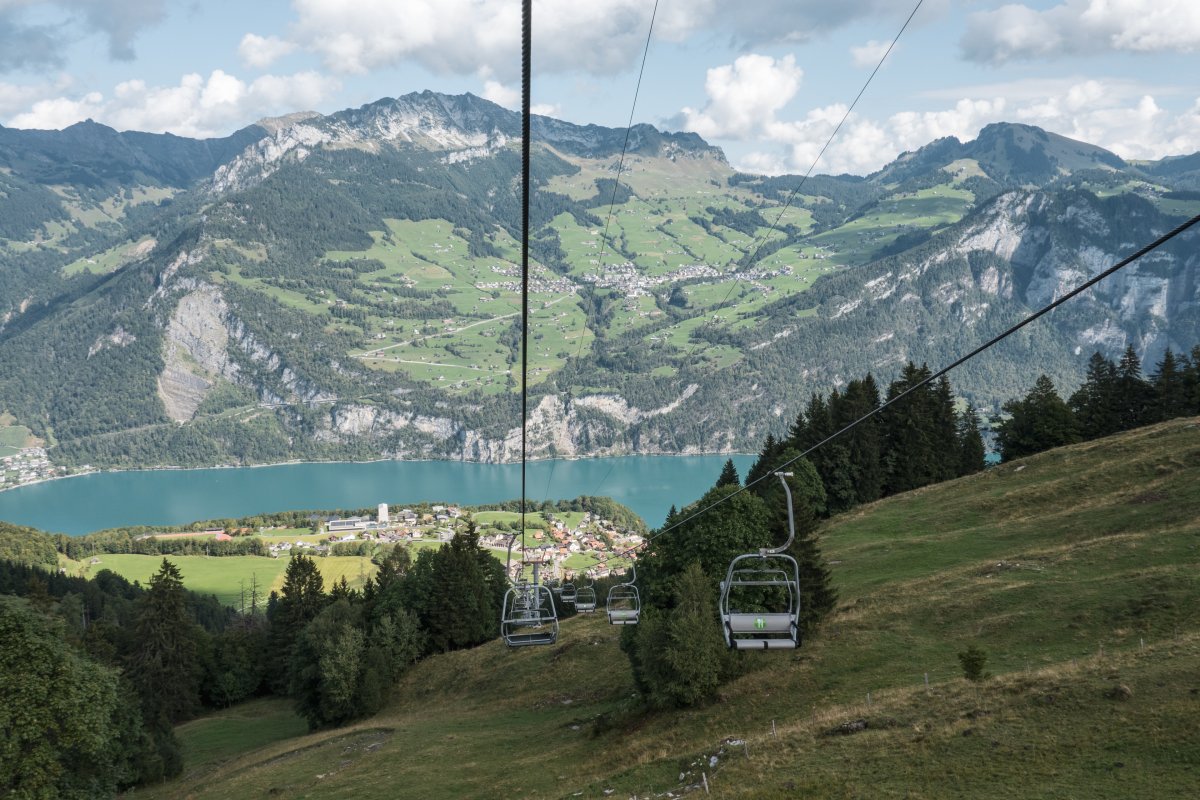 Sesselbahn Filzbach - Habergschwänd mit Walensee