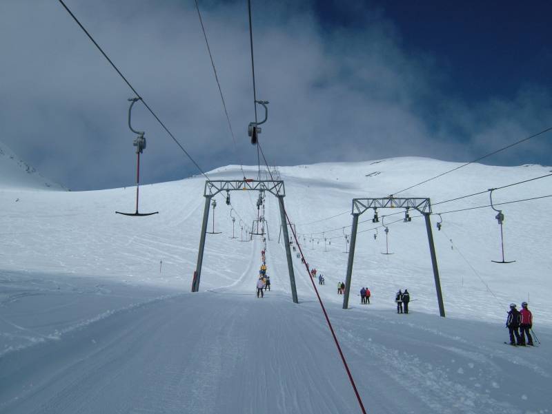 Schlepplifte Vorabgletscher, April 2006