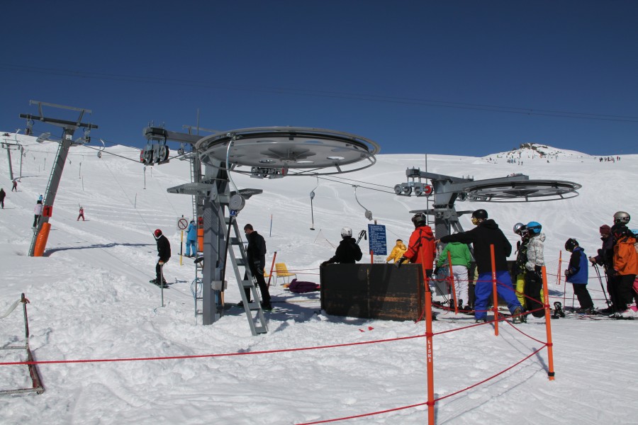 Übungsskilifte Crap Sogn Gion, April 2010