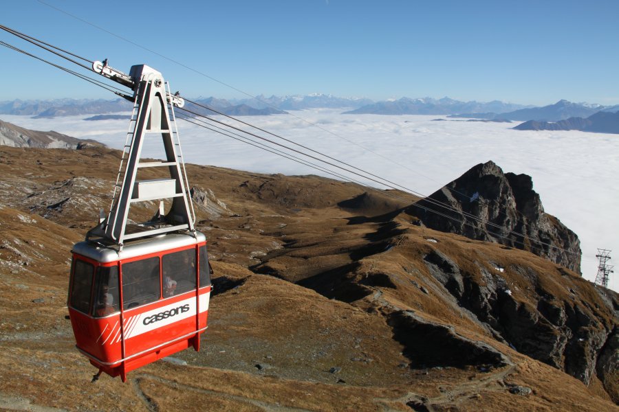 Luftseilbahn Naraus-Fil de Cassons, Oktober 2010