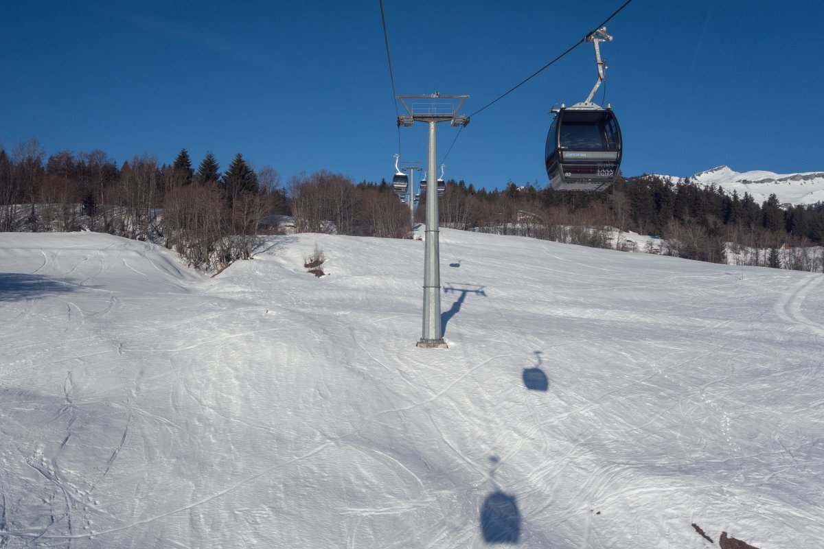 Kabinenbahn Flims-Plaun, Februar 2019