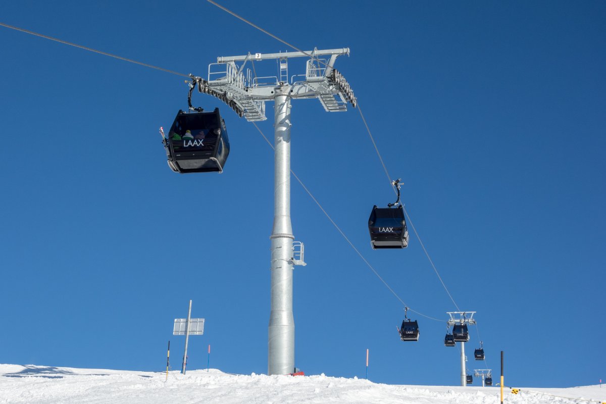 Kabinenbahn Sogn Martin-La Siala, Februar 2019