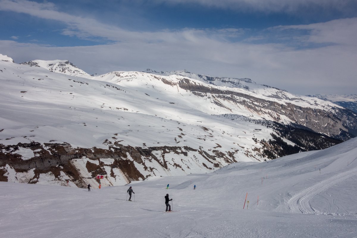 Abfahrt vom Crap Masegn nach Plaun, Februar 2019