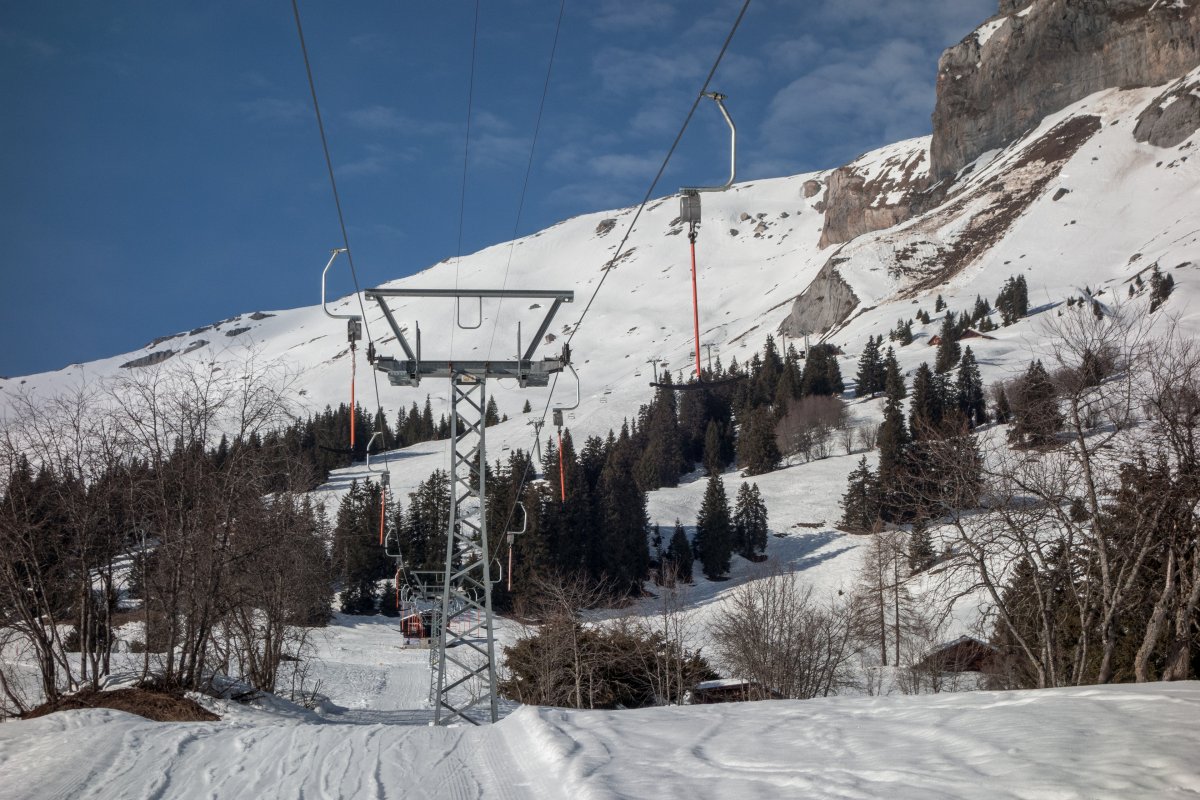 Schlepplift Spaligna-Cavreinas, Februar 2019