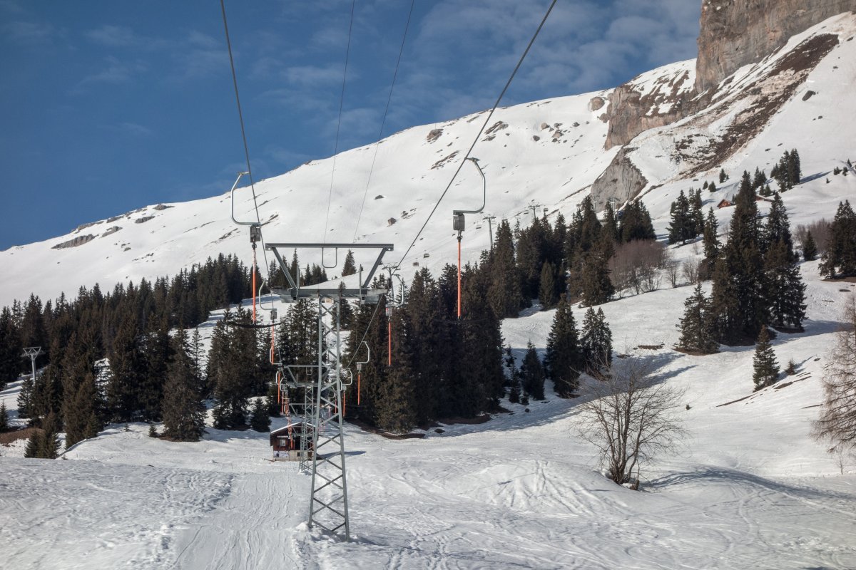 Schlepplift Spaligna-Cavreinas, Februar 2019