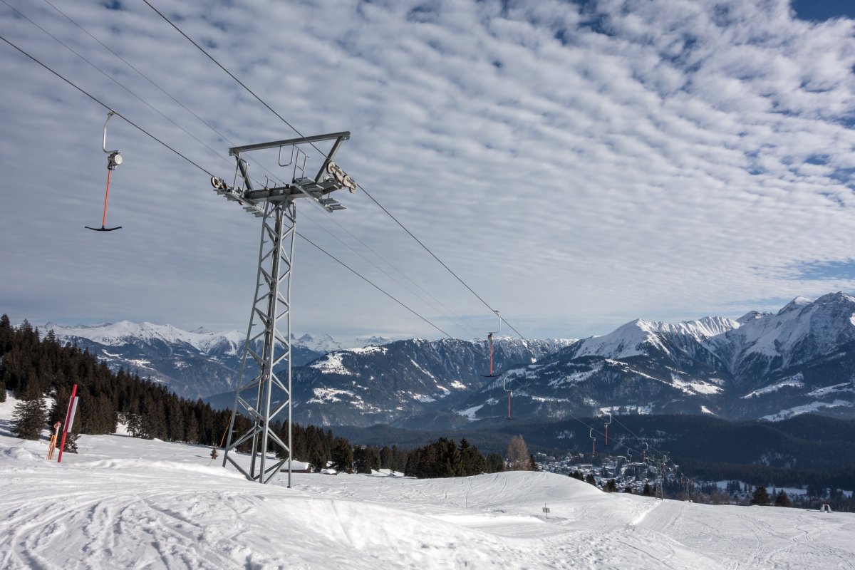 Schlepplift Spaligna-Cavreinas, Februar 2019