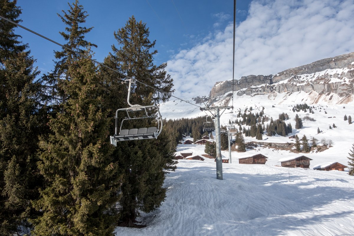 Sesselbahn Foppa-Naraus, Februar 2019