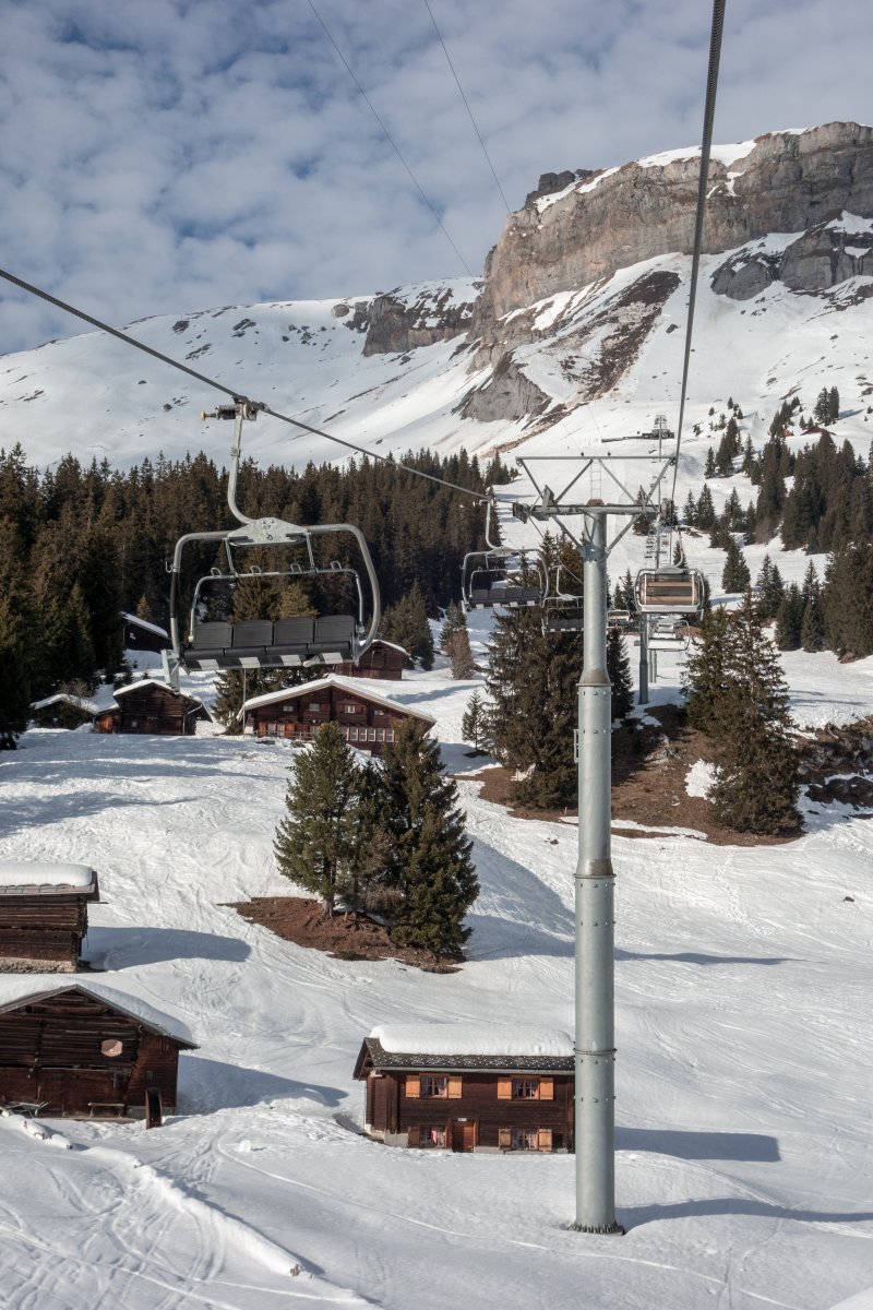 Sesselbahn Foppa-Naraus, Februar 2019