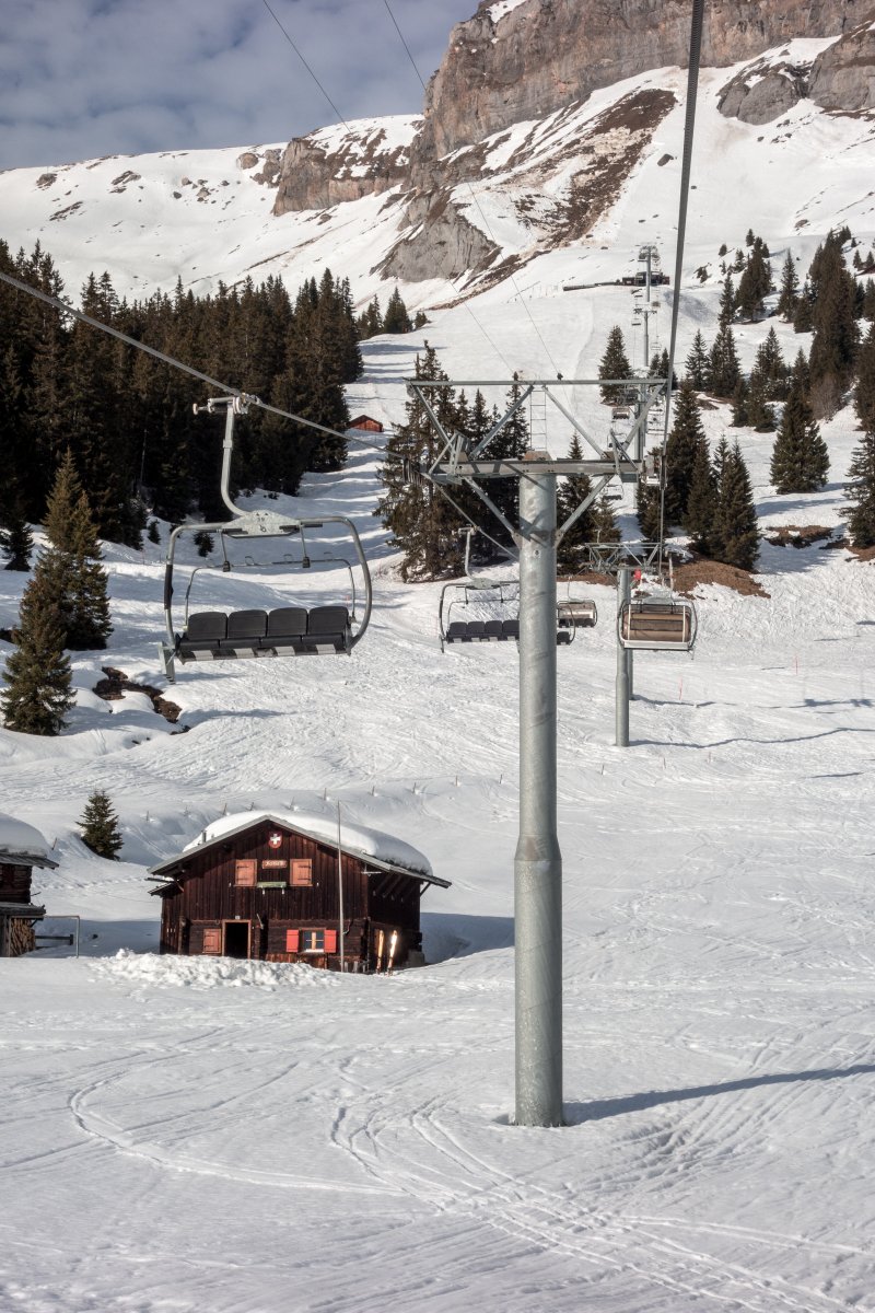 Sesselbahn Foppa-Naraus, Februar 2019