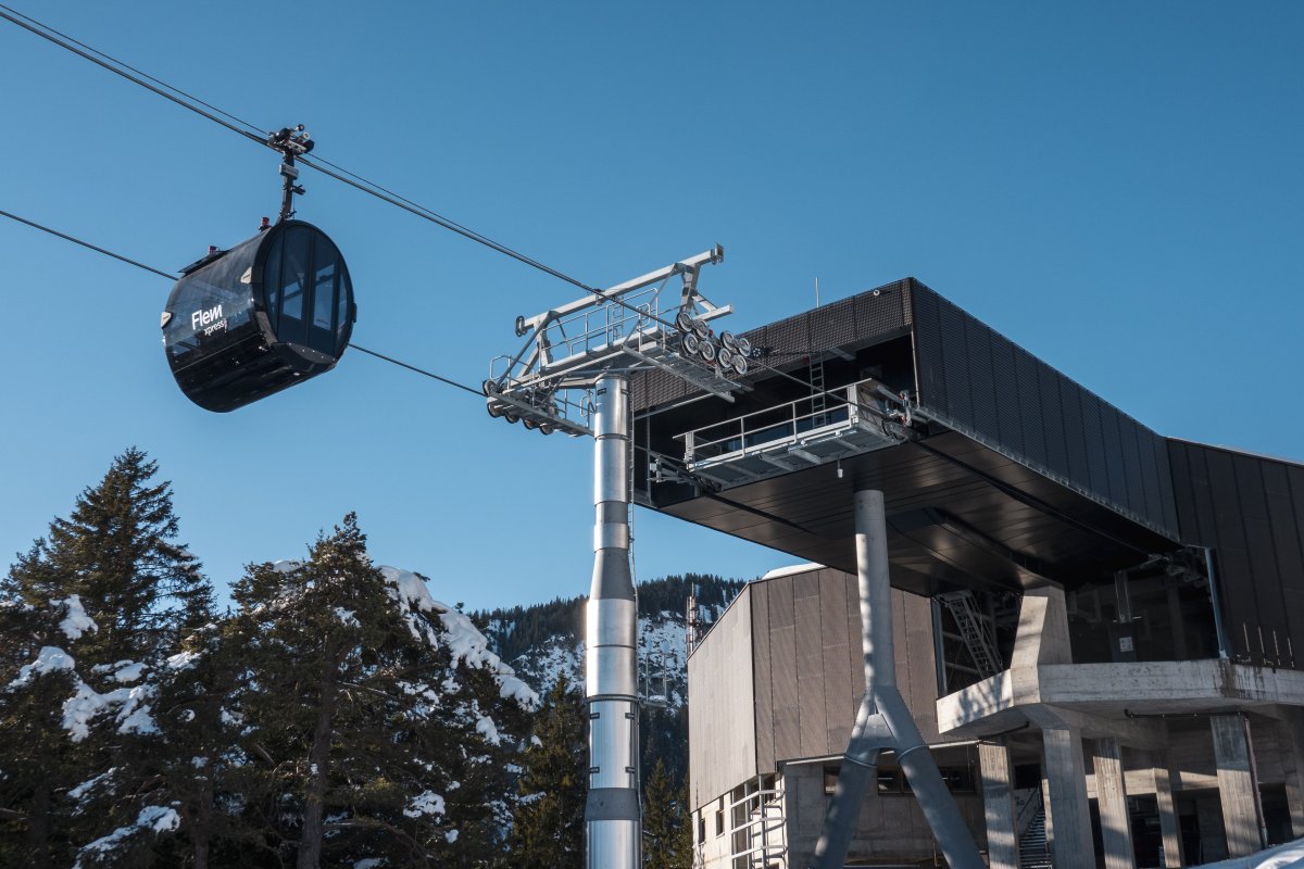 Station Foppa des FlemXpress in Flims