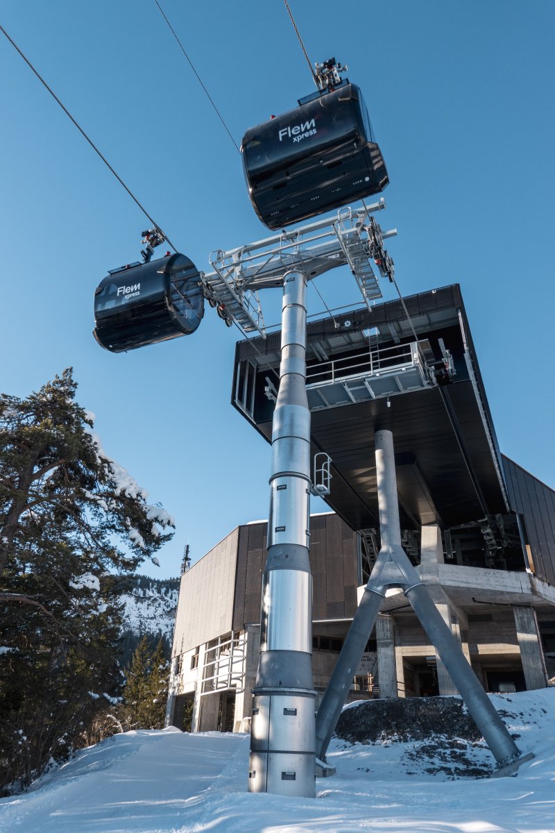 Ropetaxi-Station Foppa in Flims-Laax