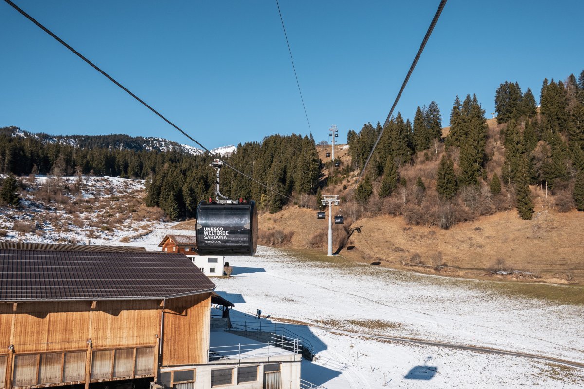 Kabinenbahn Flims-Foppa, Dezember 2025