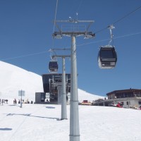 Kabinenbahn Scansinas-Nagens, April 2010