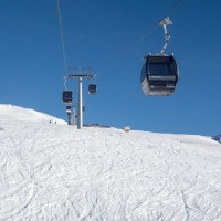 Kabinenbahn Scansinas-Nagens, Februar 2019