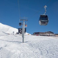 Kabinenbahn Scansinas-Nagens, Februar 2019