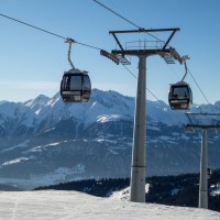 Kabinenbahn Scansinas-Nagens, Februar 2019