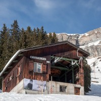 Bergstation des Schlepplifts Spaligna-Cavreinas, Februar 2019