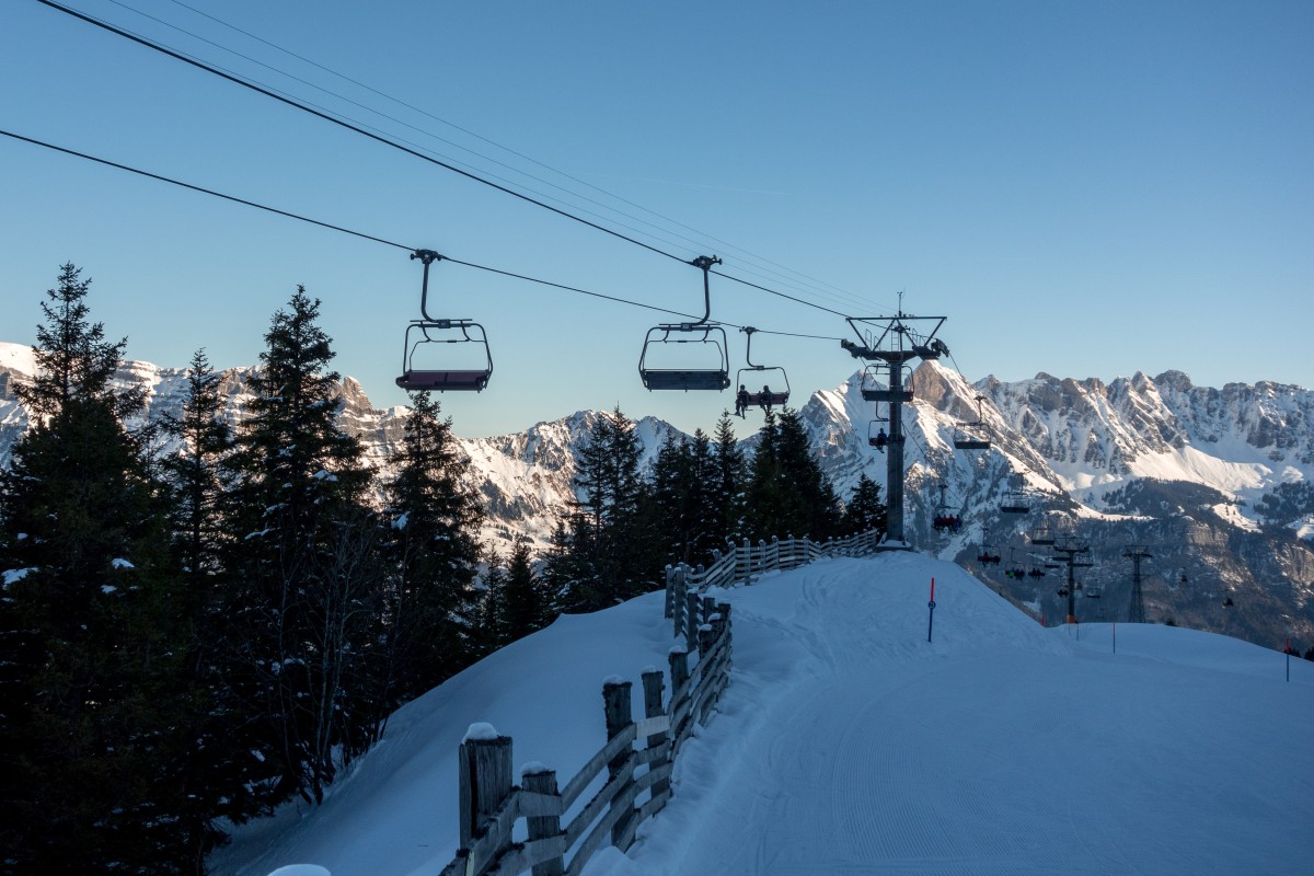 Sesselbahn Chrüz-Stelli, Dezember 2017