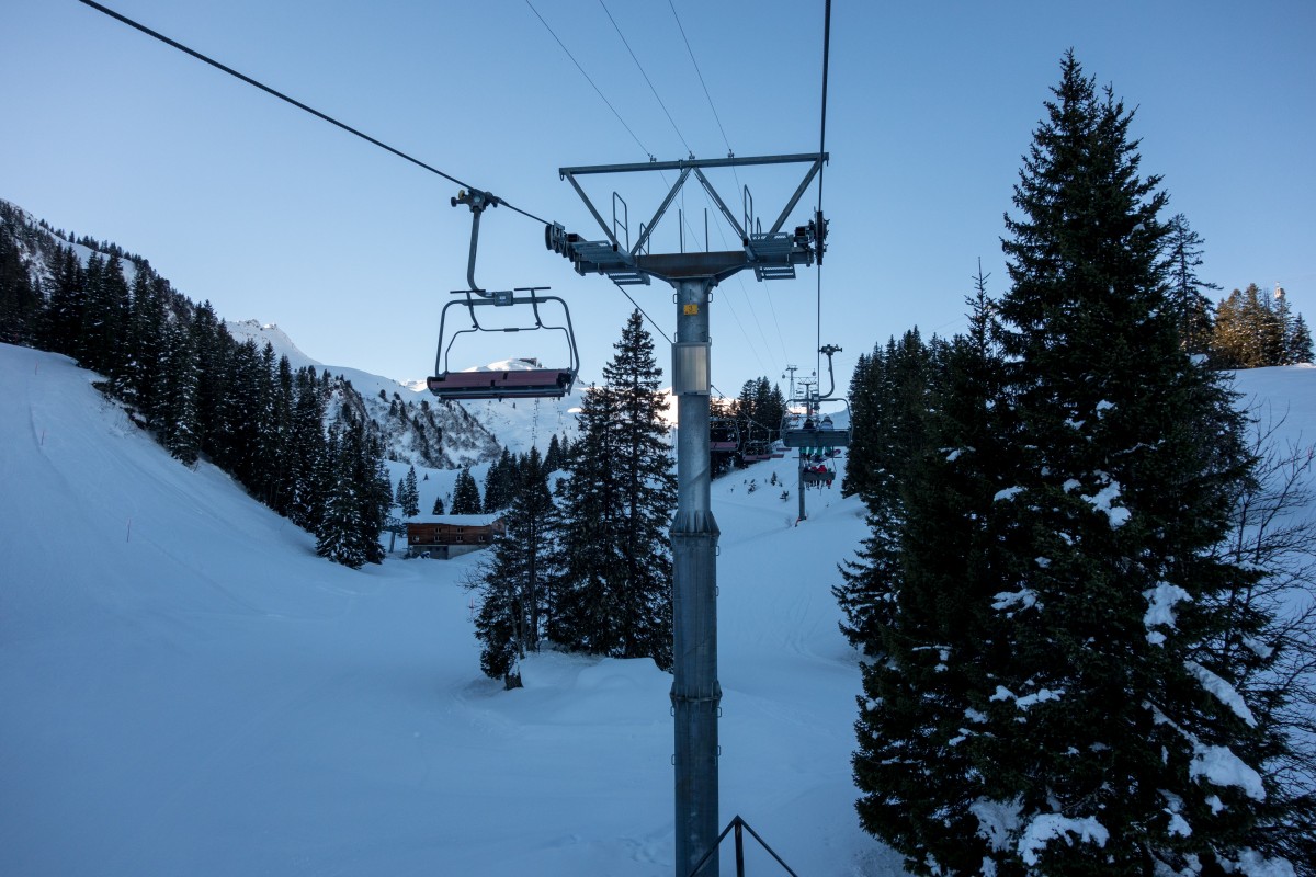 Sesselbahn Chrüz-Stelli, Dezember 2017