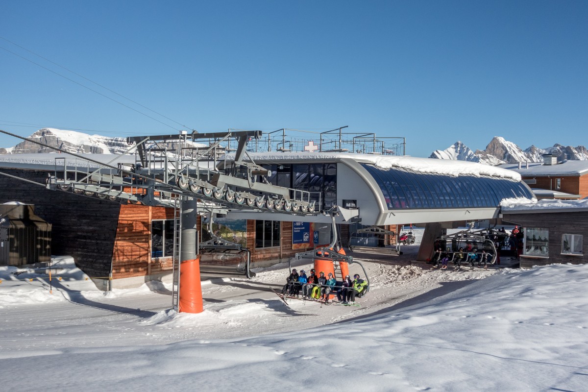 Talstation der Sesselbahn Prodalp-Prodkamm, Dezember 2017
