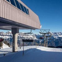 Bergstation der Sesselbahn Chrüz-Stelli, Dezember 2017