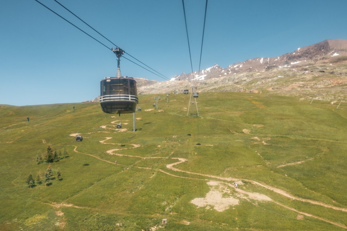 Kabinenbahn Grandes Rousses, Juli 2021