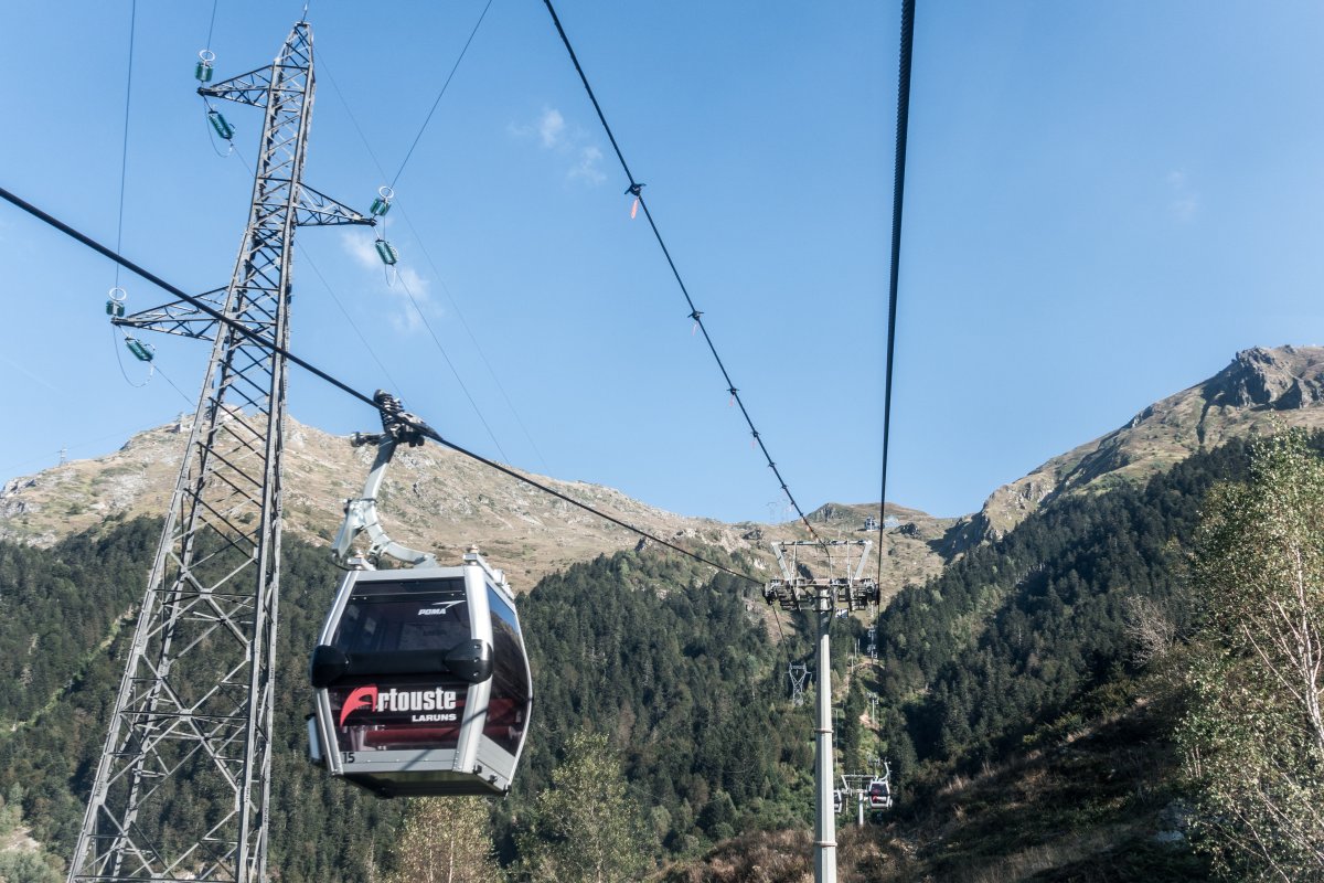 Kabinenbahn Fabrèges-Sagette, September 2018