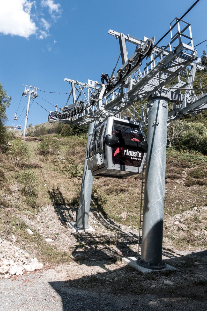 Kabinenbahn Fabrèges-Sagette, September 2018