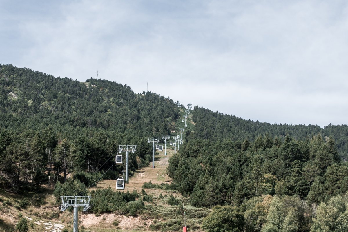 Skigebiet Les Angles, September 2018