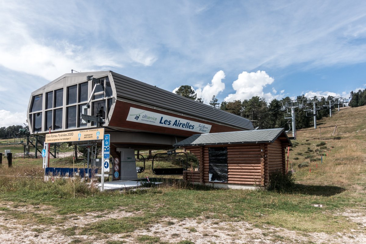 Skigebiet Font-Romeu-Pyrenées 2000, September 2018