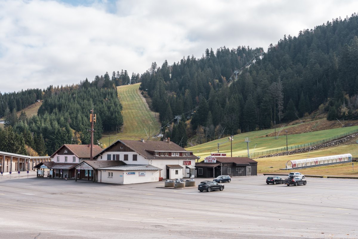 Parkplatz im Skigebiet Mauselaine in Gérardmer
