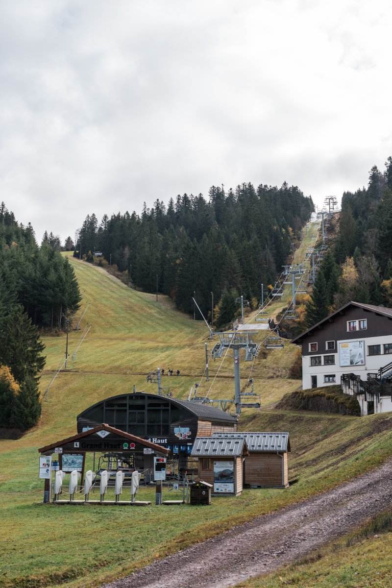 Skigebiet Mauselaine in Gérardmer, November 2021