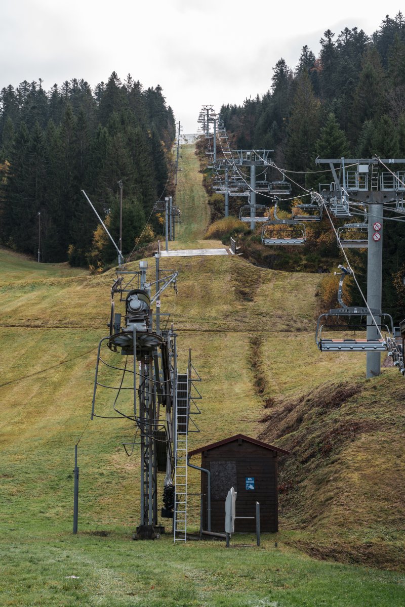 Skigebiet Mauselaine in Gérardmer, November 2021