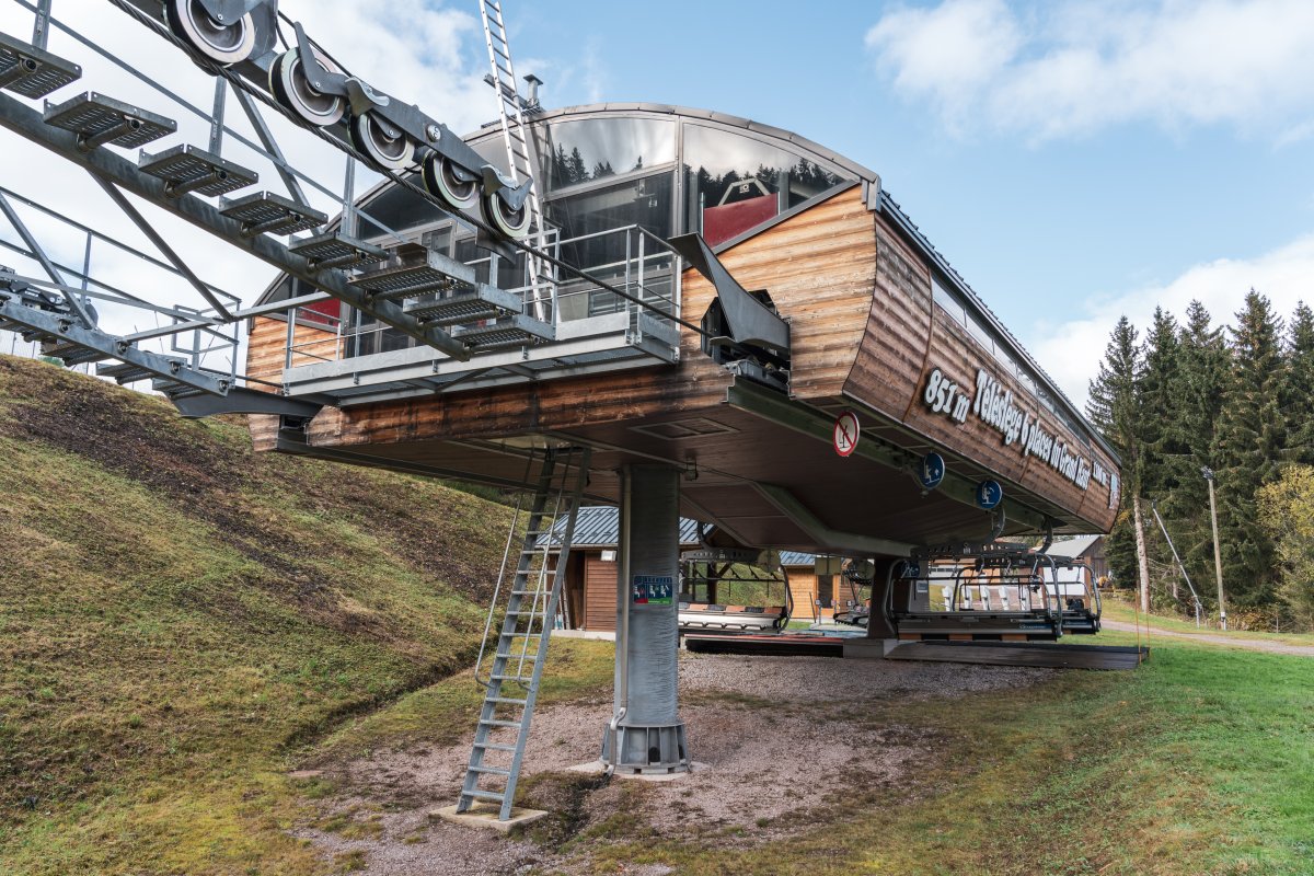 Skigebiet Mauselaine in Gérardmer, November 2021