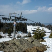 Sesselbahn Tête de Grouvelin, März 2015