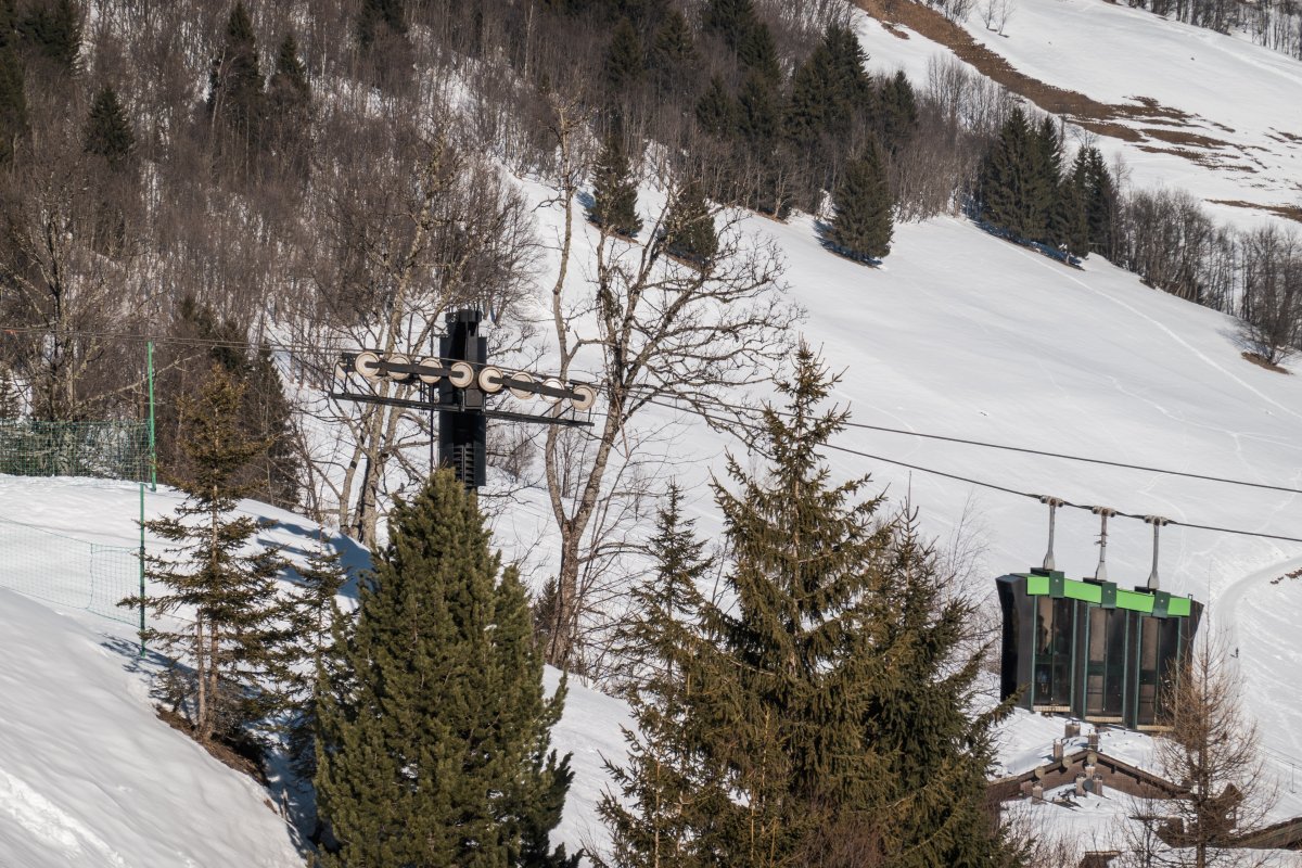 Kabinenbahn Télébourg, Februar 2025