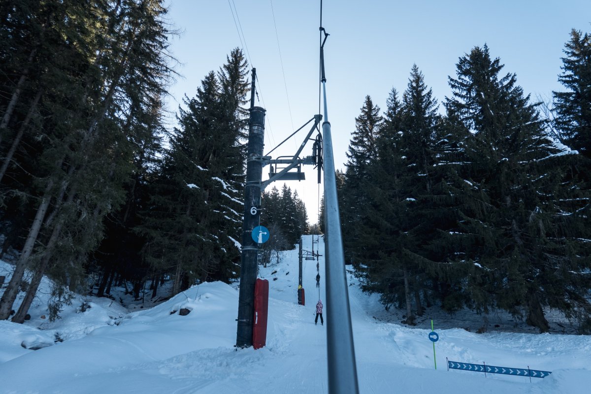 Schlepplift Côte Soleil, Februar 2025