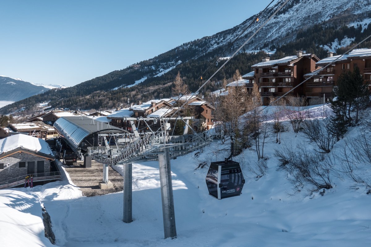 Talstation der Kabinenbahn Planchamp, Februar 2025