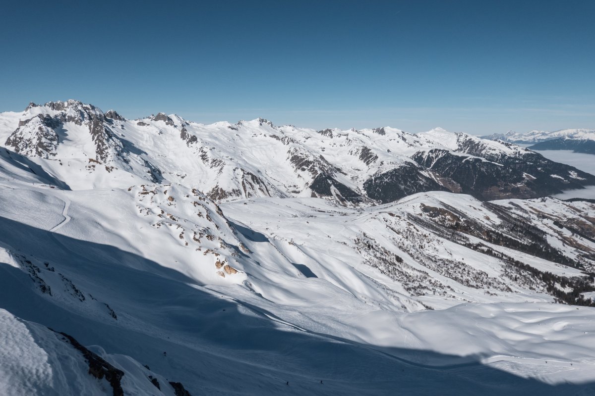 Skigebiet Valmorel, Februar 2025