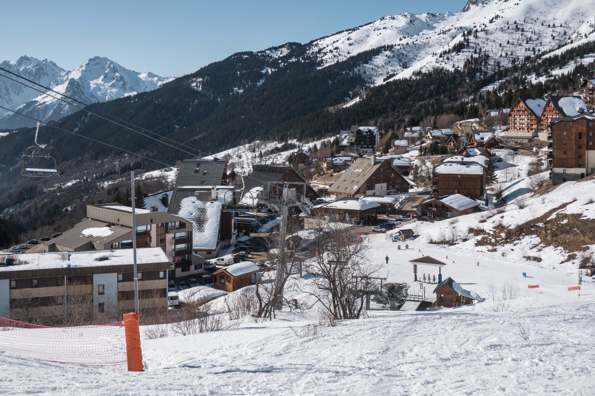 Talstation der Sesselbahn Mollaret, Februar 2025