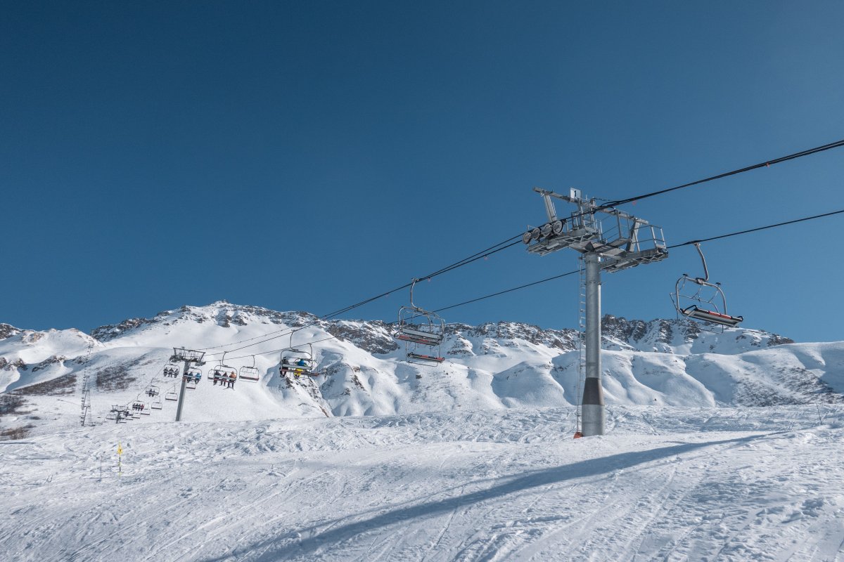 Sesselbahn Soleil Rouge, Februar 2025